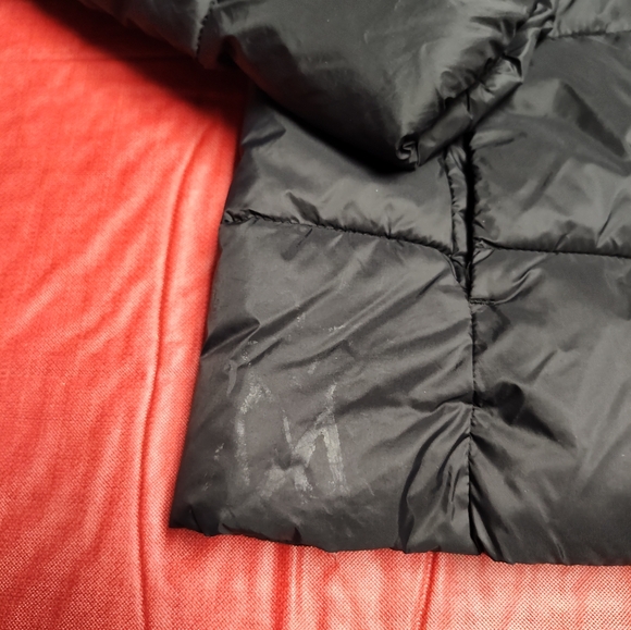 Gap Down Puffer Jacket Black Full Zip Size M Light Flaw Read Description - Picture 4 of 5